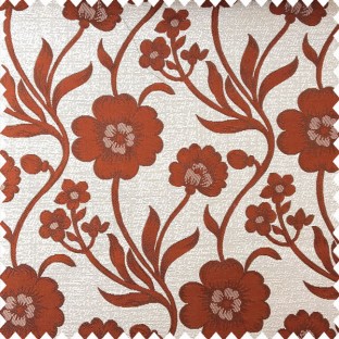 Brick brown and cream color beautiful natural Helianthemum scoparium flower texture finished background polyester main curtain
